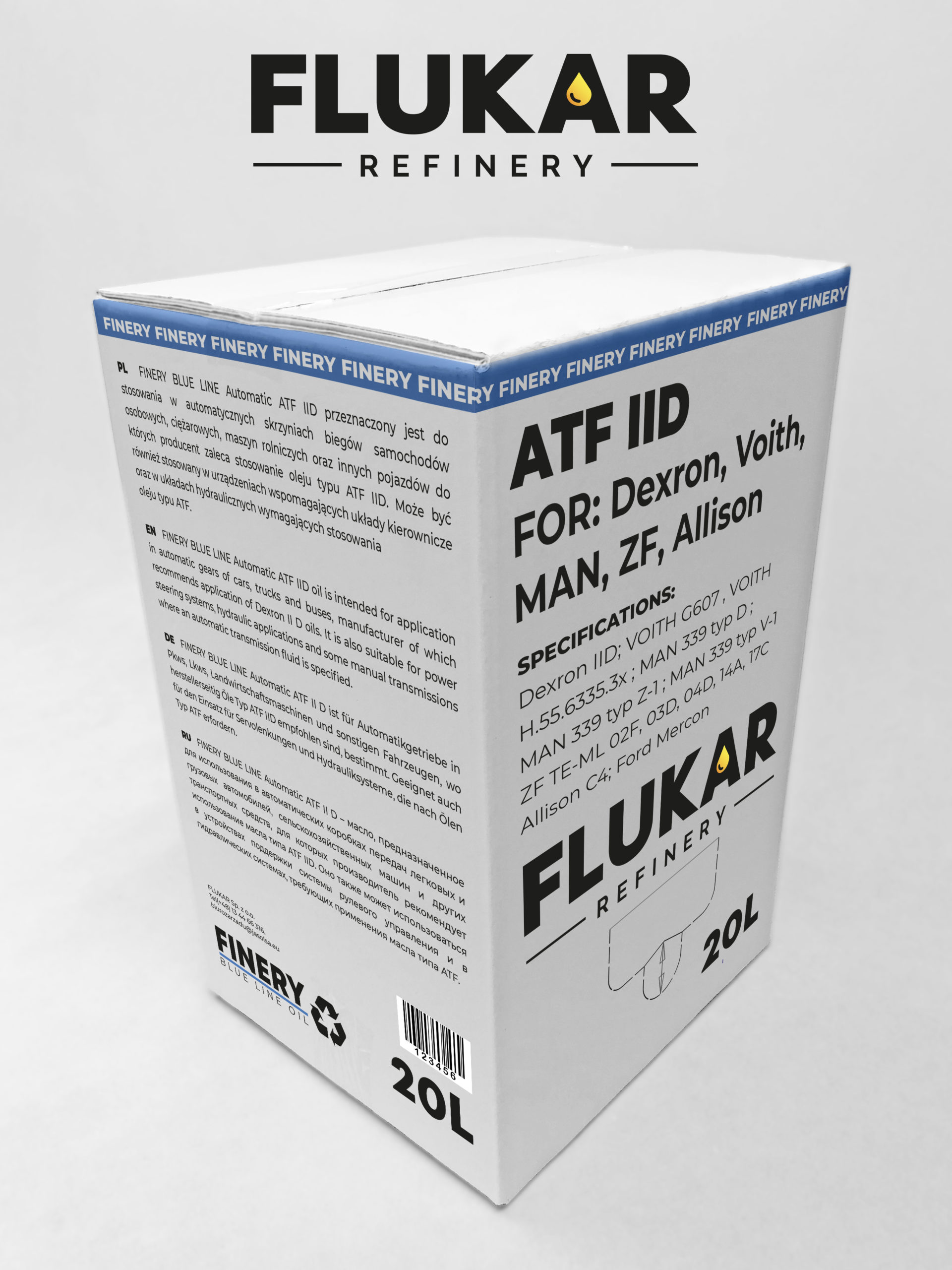OLEJ DO AUTOMATYCZNYCH SKRZYNI BIEGÓW FINERY BLUE LINE ATF IID